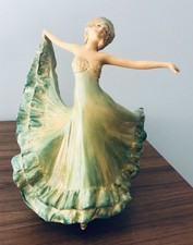 1930s JESSIE VAN HELLAN ART  DECO WADE CELLULOSE FIGURINE - ZENA-(slight damage)