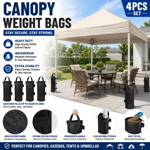 Pack large gazebo weights - 4,