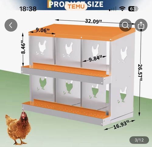 Chicken nesting box - chicken,