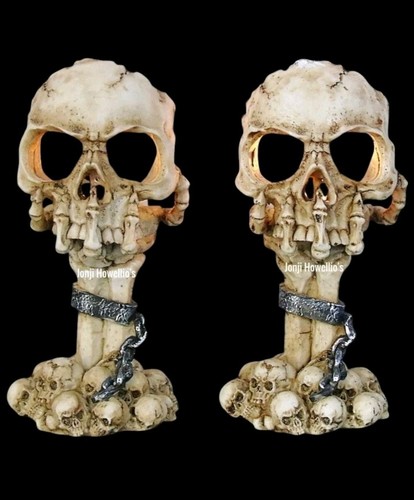 Skull tea light - tea, holder