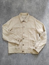 Springfield Men's Linen Cotton Ranch Western Jean Style Jacket Tan Size XL