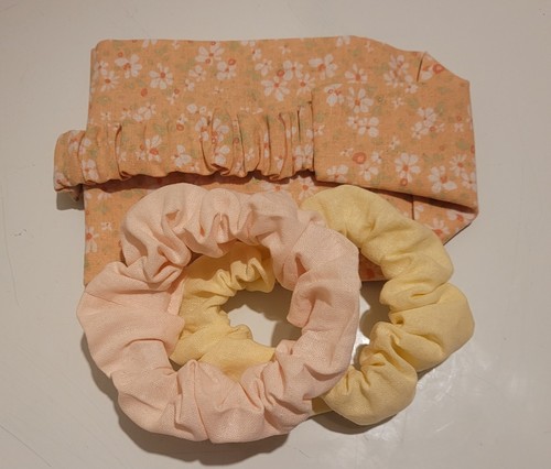 Peach floral headband - floral, &