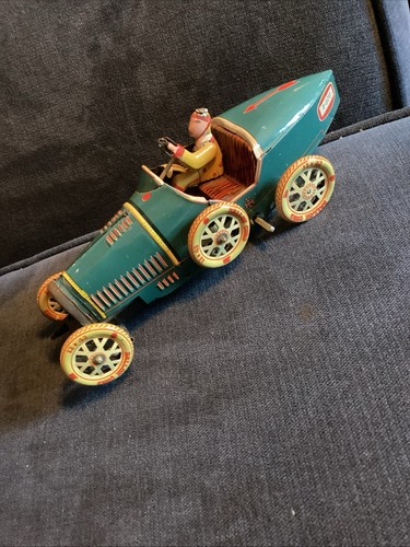 Tinplate clockwork bugatti t35 - tinplate,