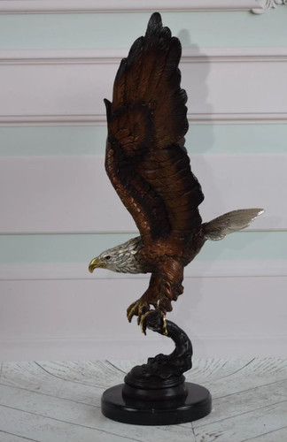 Eagle statue bronze - bronze, sculpture