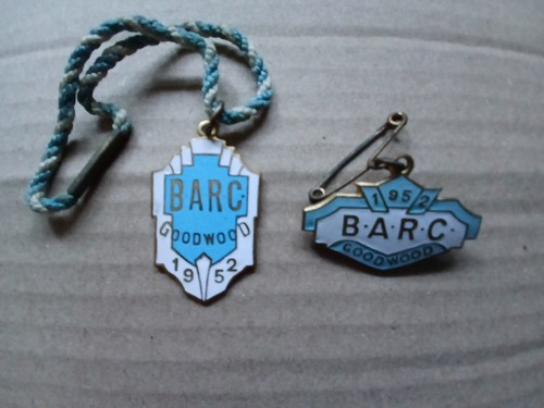 Barc goodwood badges - barc.,