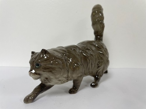 Royal doulton long haired cat - doulton, long-haired