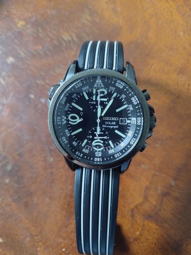 Seiko solar chronograph - seiko,