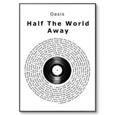 Oasis Music Poster, Half The