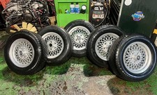 Jaguar Daimler XJ-S XJS XJ40 15 Inch Lattice Alloy Road Wheels With Tyres x 5 