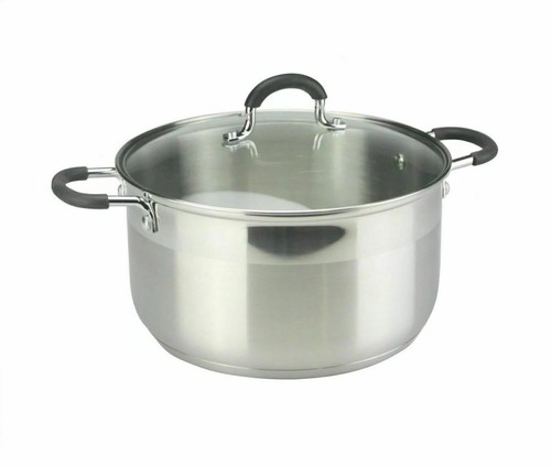 Stainless steel stockpot - stainless, large