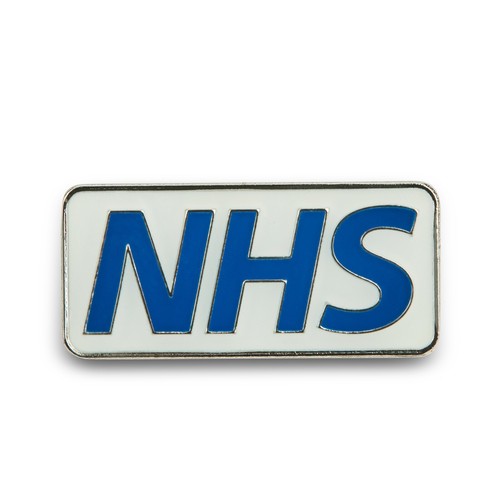 White nhs pin badge doctor - -,