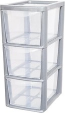 3 Drawer Plastic Storage