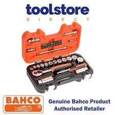 Bahco S330 1/4" & 3/8" Square Drive Socket Set with Metric Hex Profile & Ratchet
