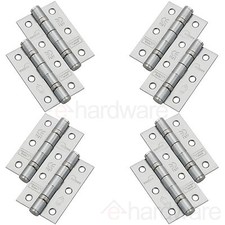 Eclipse 3 Inch Mild Steel Ball Bearing Hinges Pack of 4 Pairs 76mm x 51mm
