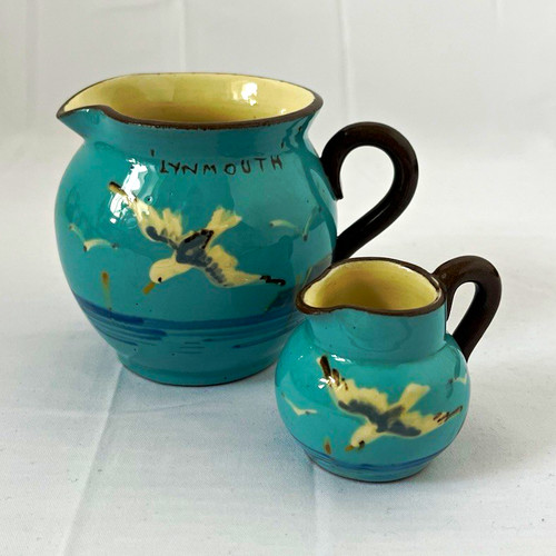 Ceramic jugs set blue - set, of