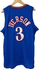 Allen Iverson Blue Jersey Size