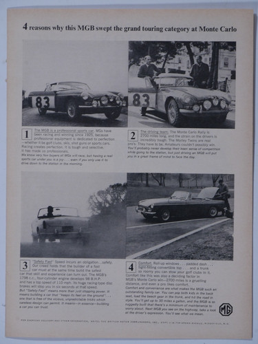 1964 mgb monte - monte, carlo
