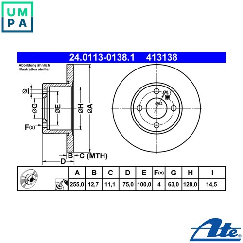 Brake disc 0113 - brake,