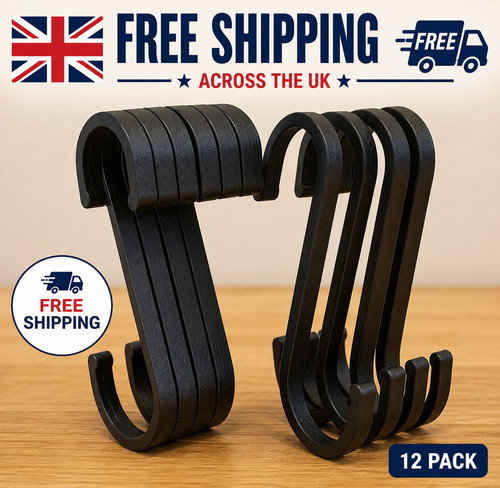 Pack heavy duty hooks - 12,