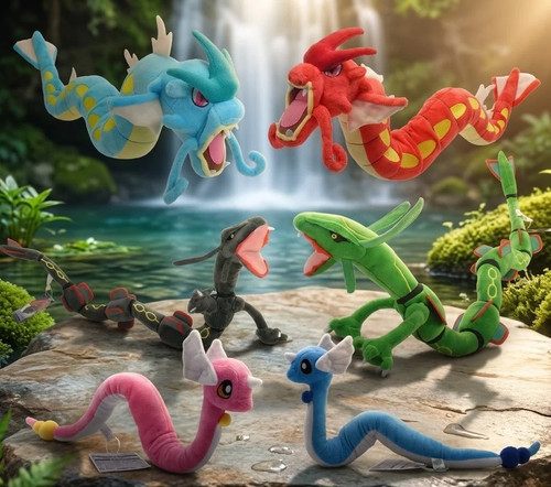 Giant black shiny dragon plush - giant,