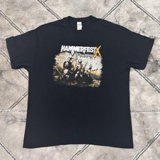 Hammerfest X Festival Y2K Metal T Shirt - XL Mens Sepultura Skindred Obscura