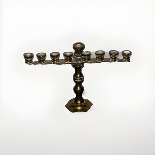 Vintage miniature channukiah - vintage,