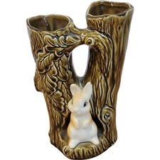 Vintage Sylvac Tree Trunk Vase