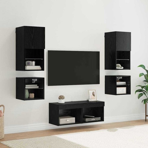 Wall units pcs black oak - wall,