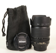 Nikon AF-S 18-105mm F3.5-5.6 G ED VR Zoom Lens, Both Caps, Hood & Pouch, Good.