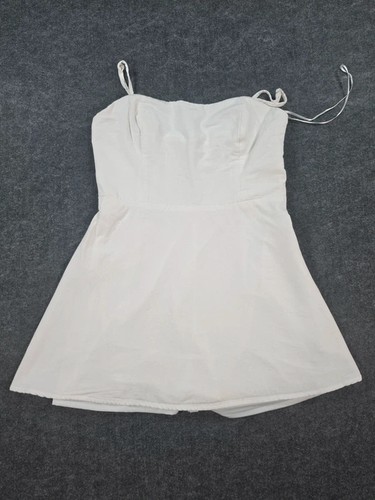 Zara white playsuit womens - white,
