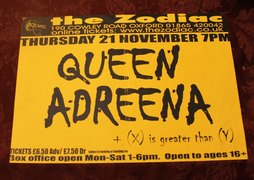 Queenadreena gig poster the - gig,
