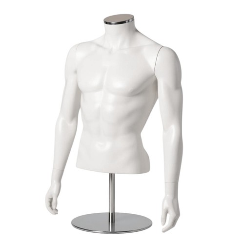 Matt white male mannequin - male,