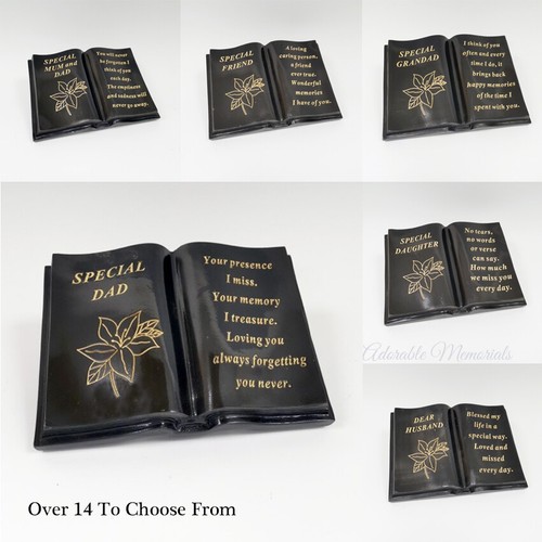 Black memorial book someone - book,