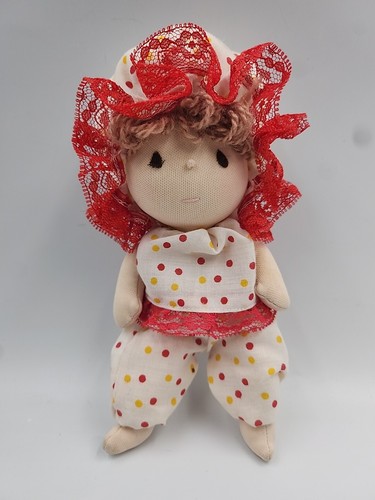 Beautiful handmade rag - doll, 8"