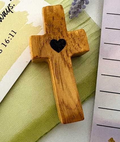 Wood holding pocket cross - wood,