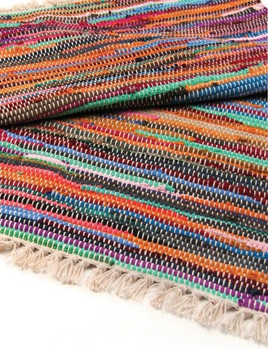 155 90cm luxury rag rug - 155,