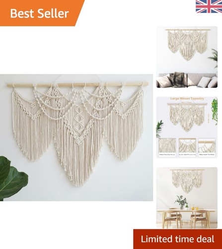 Large handmade macrame wall - handmade,