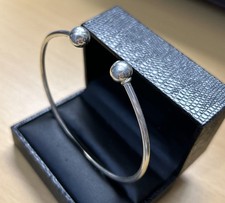  925 Silver Torque Bangle /