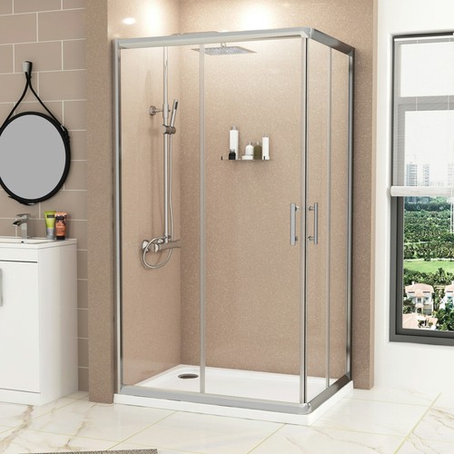 Corner entry shower - shower, enclosure
