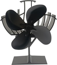 COMBIUBIU HL-100A3 4 Blade Stove Fan Fire Fan for Wood Log Burner Eco Friendly