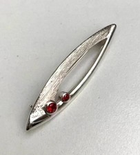Vintage Ortak Malcolm Gray Sterling Silver Brooch MG 925
