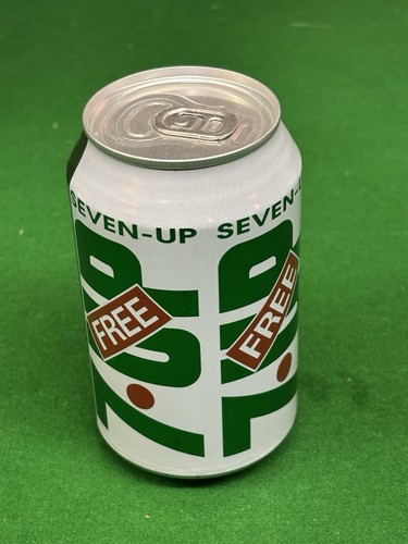 Vintage 7up drink can - vintage,