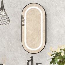 Oval Illuminated Bathroom