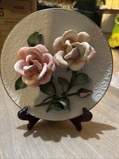 Franklin Mint Bisque Porcelain - The Roses of Capodimonte Limited Edition Plate