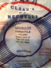 483  CLASSIC MOTORCYCLE ORIGINAL VILLIERS THROTTLE CABLE 6E unit Type 4/5 carb