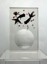 Vintage Acrylic Paperweight