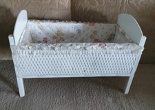 Vintage White Woven Wicker