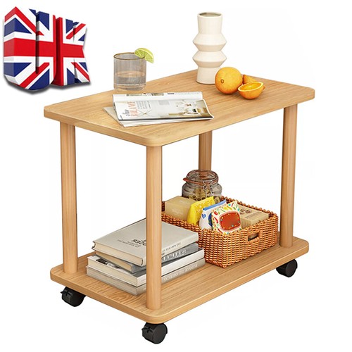 Small 2tier oak finish side - 2tier,