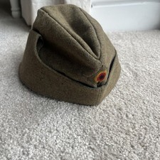 Vintage Brown Felt Service CAP