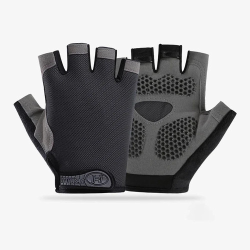 Men cycling gloves - cycling, half